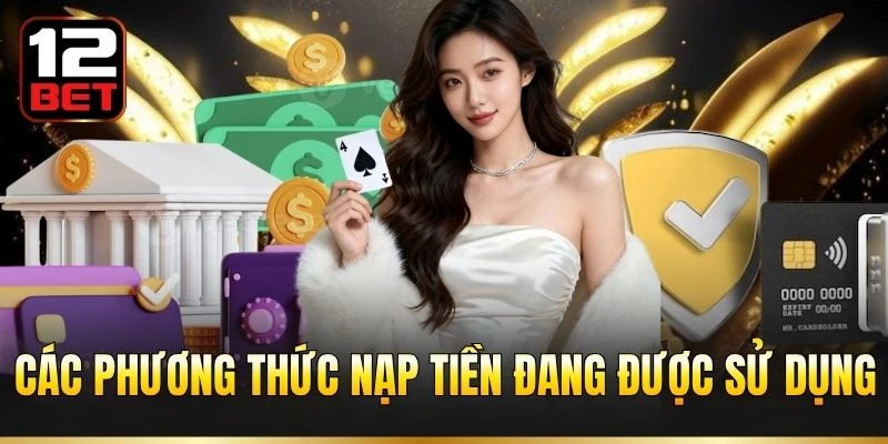 Các phương thức nạp tiền đang được sử dụng